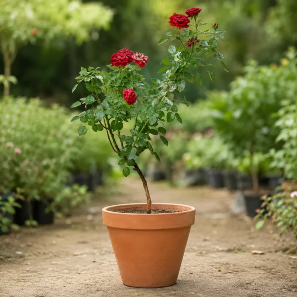 Velvet Red Rose Plant - Ghulaab